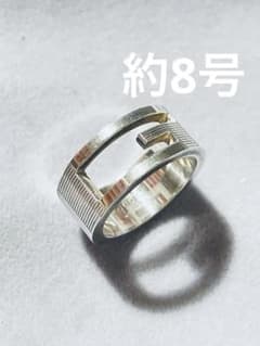 【美品】GUCCI グッチ ブランテッドカットアウトGリング 約8号 925のサムネイル