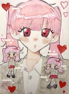 ツインテールの女の子イラストのサムネイル