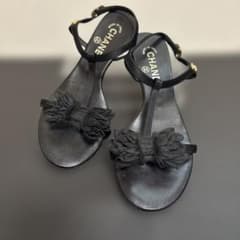 CHANEL 샌들 블랙 36.5