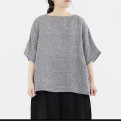 Atelier d'antan チェックリネンプルオーバーブラウスLinden - メルカリ