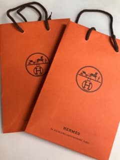 HERMES 紙袋 ショップ袋 2枚セット - メルカリ