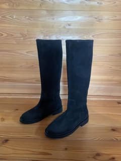 CAMINANDOブラックスエードロングブーツのサムネイル