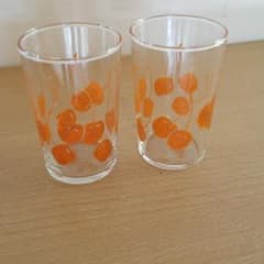 昭和レトロ　レトロポップ　さくらんぼグラス2個のサムネイル