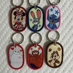 Disney タグキーホルダー セリア 6個セットのサムネイル