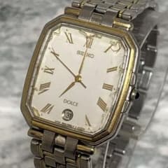 SEIKO ドルチェ 8N54-5040 稼働 メンズ QZ オクタゴン コンビ - メルカリ