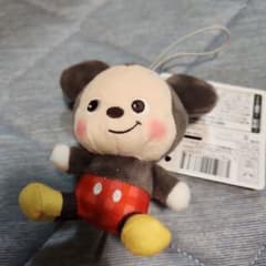 ミッキー&フレンズ　トイレトロ　レトロチェックマスコット　ミッキーマウス