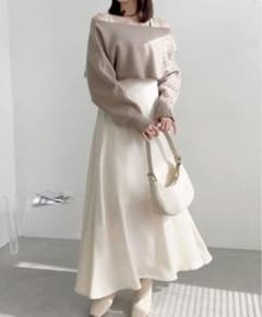 Maison de lyla ニットセットフレアワンピースのサムネイル