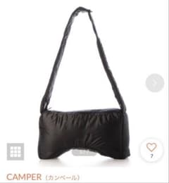美品CAMPER カンペール パデッド ショルダーバッグ ブラック 黒 - メルカリ