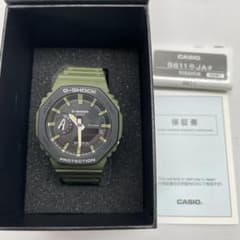 【極美品】G-SHOCK GA-2110SU-3AJF カシオーク カーキ 極美品CASIO G-SHOCK GA-2110SU-3AJFカーキ箱 保証書付 - メルカリ