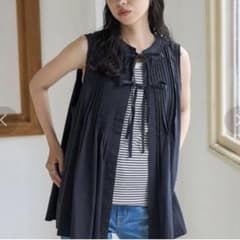 FREAK'S STORE Vest Pintuck Vest Blouse Sleeveless