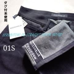 未使用 01S マディソンブルー セルビッチストレートデニムジーンズ