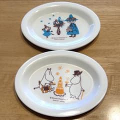 무민 MOOMIN 작은 접시 콩 접시 2장 세트 부인 잡지 부록