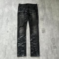 D672 BLACKBARRETT ブラックデニム コーティング 後染め y2k D672 BLACKBARRETT ブラックデニム コーティング 後染め y2k - メルカリ