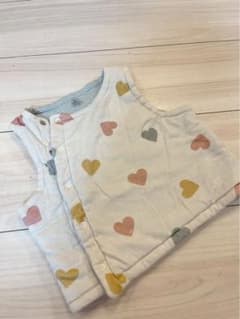 PETIT BATEAU ハート柄 ベビーベスト 81cmのサムネイル