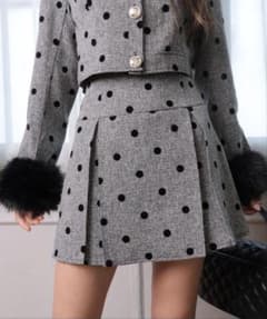 LIP SERVICE マルチツイードプリーツスカート - メルカリ