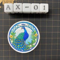 방수 스티커 공작 스테인드 글라스 스타일 일러스트 AX-1
