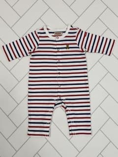 ミキハウス ストライプロンパース 70cmのサムネイル