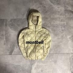 極希少❗️】極暖 montbell ダウン ホワイト 白 ベージュキルティングS 