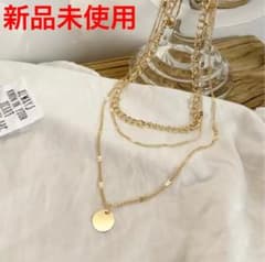 インポート★3連ゴールドネックレスのサムネイル