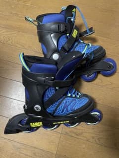 RAIDER インラインスケート 青/黒 プロテクターセットのサムネイル