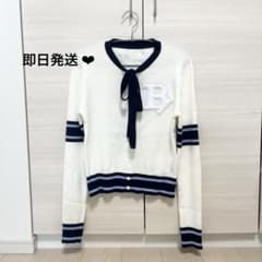 Bibiy. B. CLUB TIE CARDIGAN カーディガン ホワイト - メルカリ