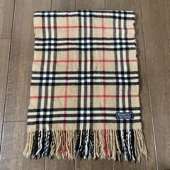 Burberrys 100%カシミヤ マフラー チェック柄のサムネイル