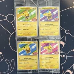 バティックシャツ ピカチュウ 4枚セット インドネシア限定プロモカード