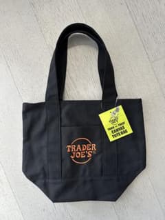 新品 Trader Joe’sトレーダージョーズ ミニトート　ブラック　黒のサムネイル