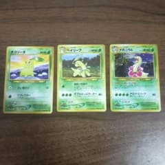 旧裏 ポケモンカード チコリータ ベイリーフ メガニウム 3枚セット