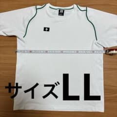 DESCENTE ホワイト Tシャツ LL 半袖　中学　高校のサムネイル