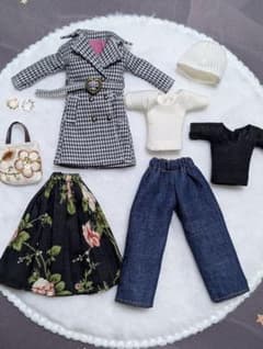 トレンチコートセット【8点】プレミアム着回し 美プラ 布服 1/12 千鳥