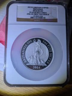 2014 ブリタニア 5オンス 銀貨 NGC PF69 ULTRA CAMEOのサムネイル