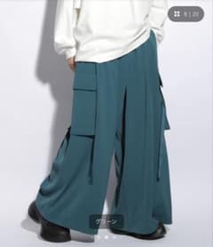 HARE ハレ DABOルーズカーゴパンツ　グリーン　ワイドパンツのサムネイル