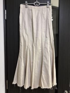 ZARA ロングスカート アイボリーのサムネイル