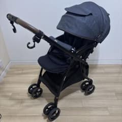 美品】 Aprica ラクーナクッションフリー ネイビー 2141888 - メルカリ