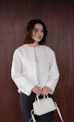 【美品】OHGA ohga ホワイト フラワージャケット OHGA フラワージャケット - メルカリ