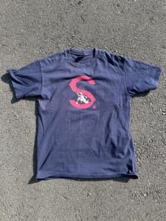 old stussy tシャツ 黒タグ 短丈のサムネイル
