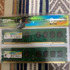 DDR3 1600 4GB 2枚　パソコンメモリ増設用のサムネイル