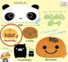 San-X オールスターズ ふわふわポーチ かものはしかも。のサムネイル