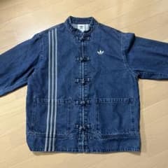 adidas ストライプデザイン デニムジャケット 170/72Aのサムネイル