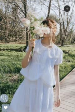 『いよかん』idemブラウス＆スカート＆シュシュ＆ノベルティバッグ＆シール idemブラウス＆スカート＆シュシュ＆ノベルティバッグ＆シール 5点