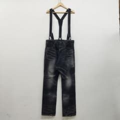 CIVARIZE サスペンダー ダメージ 加工 サルエル ブラックデニム Y2K CIVARIZE サスペンダー ダメージ 加工 サルエル ブラックデニム Y2K