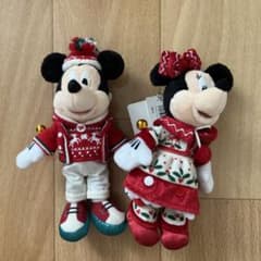 ディズニー クリスマス 2018 ぬいぐるみバッジ ペアのサムネイル