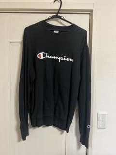 Champion スウェット XL ブラック ロゴ 古着 チャンピオンのサムネイル