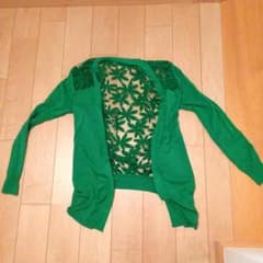 花柄バックレースカーディガンのサムネイル
