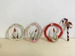 古いクリスマス飾りのセットのサムネイル