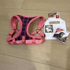 Meister 犬用ハーネス 小型犬用 ピンク チェックのサムネイル