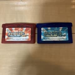 ゲームボーイアドバンス ポケットモンスター ルビー サファイア 2本セットのサムネイル
