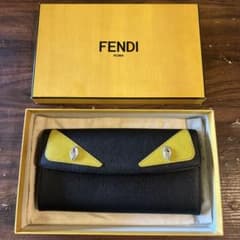 クロエFENDI バグズアイ モンスター 長財布 黒クリスタル クロエ様専用FENDI バグズアイ モンスター 長財布 黒クリスタル - メルカリ