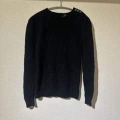 ラルフローレン　ブラック ニット 肩ボタンのサムネイル